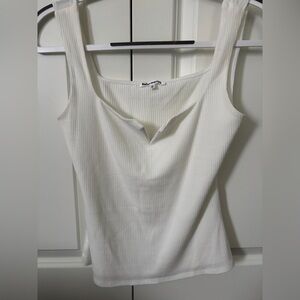 Reformation Ribbed V-neck Tank Top